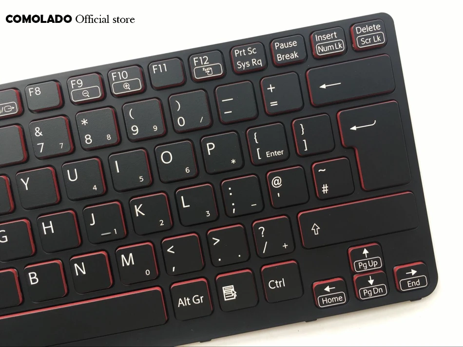 Британская клавиатура для Sony Vaio SVE 14 SVE14 SVS14 SVE14A с подсветкой белой и черной рамкой