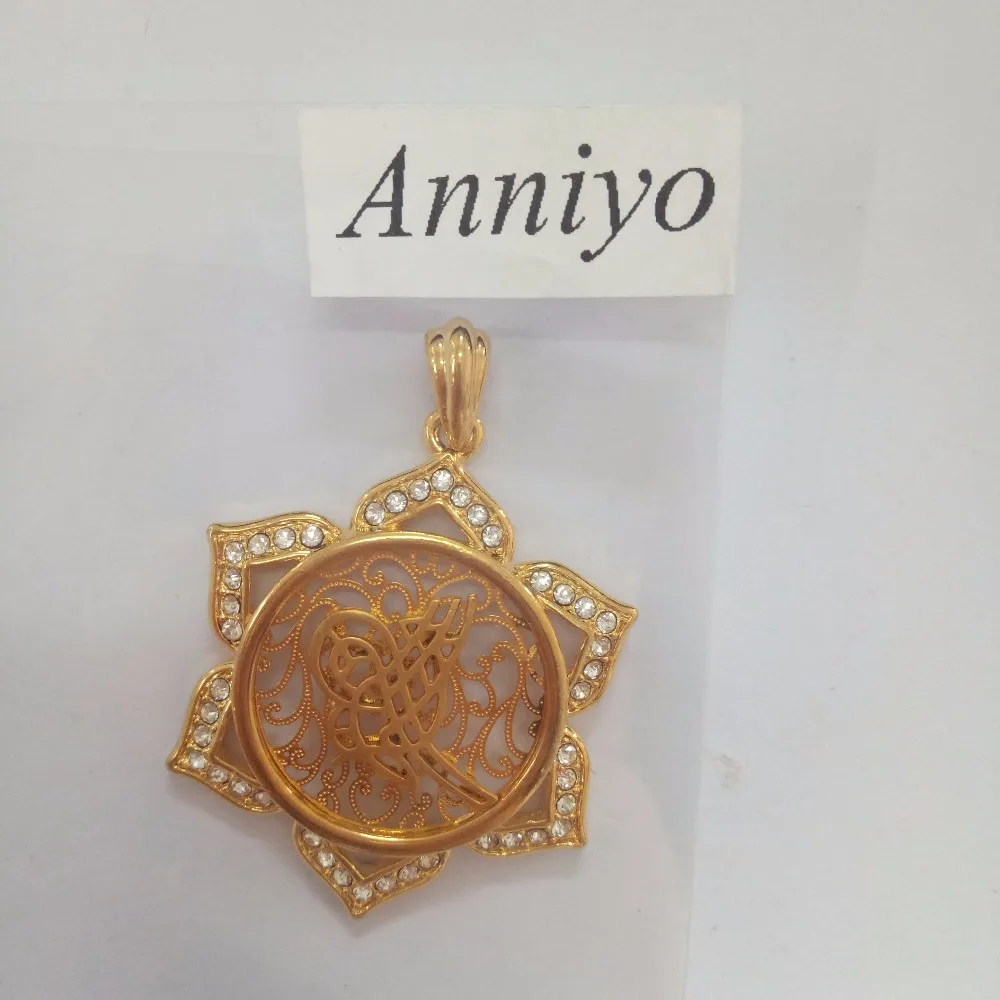 Ожерелье Anniyo Turks для женщин золотое украшение из индейки ожерелье с кулоном стран