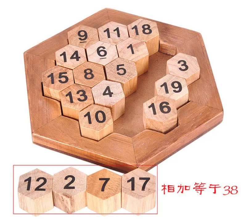 Jigsaw fancy puzzle luban lock honeycomb numbers toy Adults and children's | Игрушки и хобби