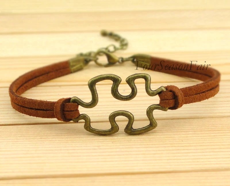 Пользовательские-пазл символ очарование корейский Кашемир головоломки браслеты