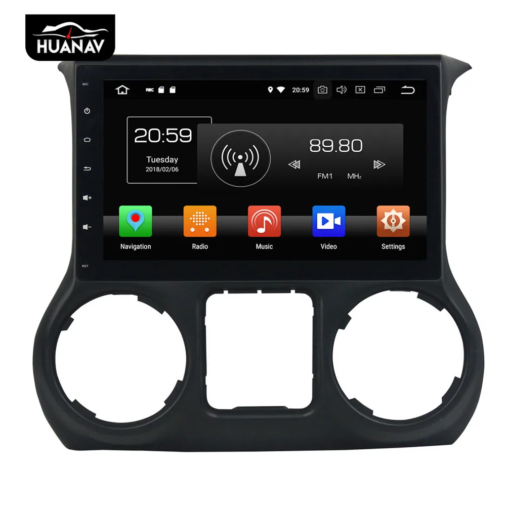 

DSP 10,1 '' GPS Jeep grand wrangler 2011-2016 dvd- Android 9 max4GB + 64GB