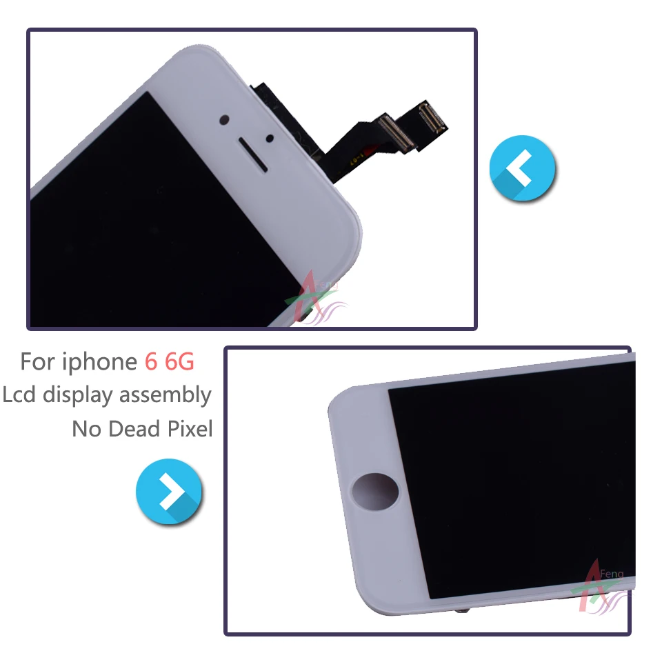 Оригинальный ЖК экран для iPhone 6 6G дисплей дигитайзер сенсорный iphone6 Полный