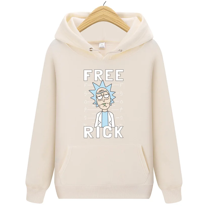 Autumn Plus Velvet New Design Rick And Morty Cotton Hoodies Funny Print Fashion Hoodie Man Rick And Morty Casual Hoody