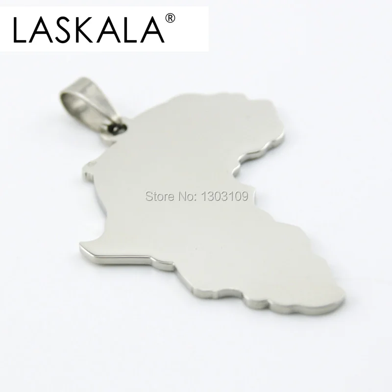 Ожерелье из нержавеющей стали с позолоченной полировкой и кулоном в виде карты Африки, 50 штук, модель новая, оптовая цена для мужчин и женщин.