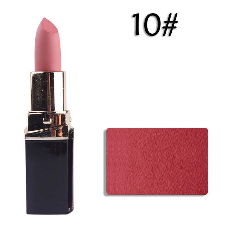 Жидкая матовая 05 # MISS ROSE Увлажняющая губная помада квадратная трубка тупой