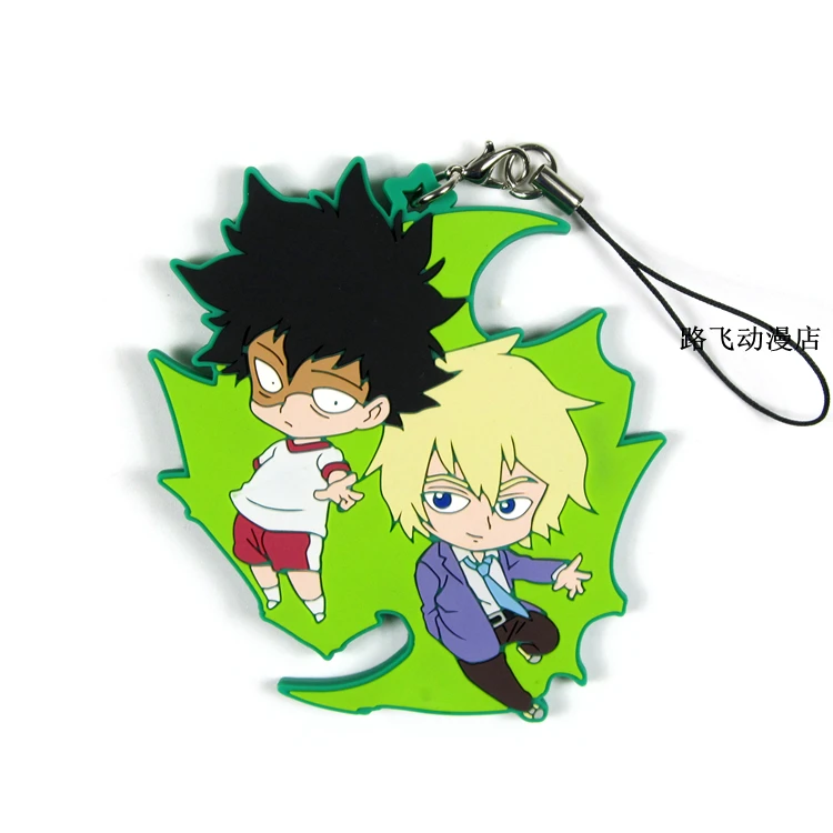 Mob Psycho 100 фигурку аниме модель мобильный телефон школьный резиновый брелок кулон