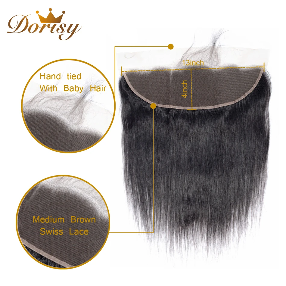 Бразильские прямые волосы пучки с фронтальной человеческие закрытием 10-24 дюймов