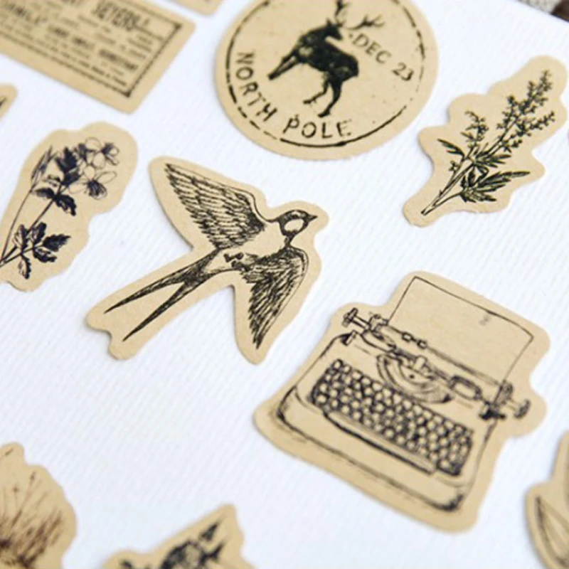 46 шт./лот миниатюрная бумага сделай сам для дневника альбома этикетки