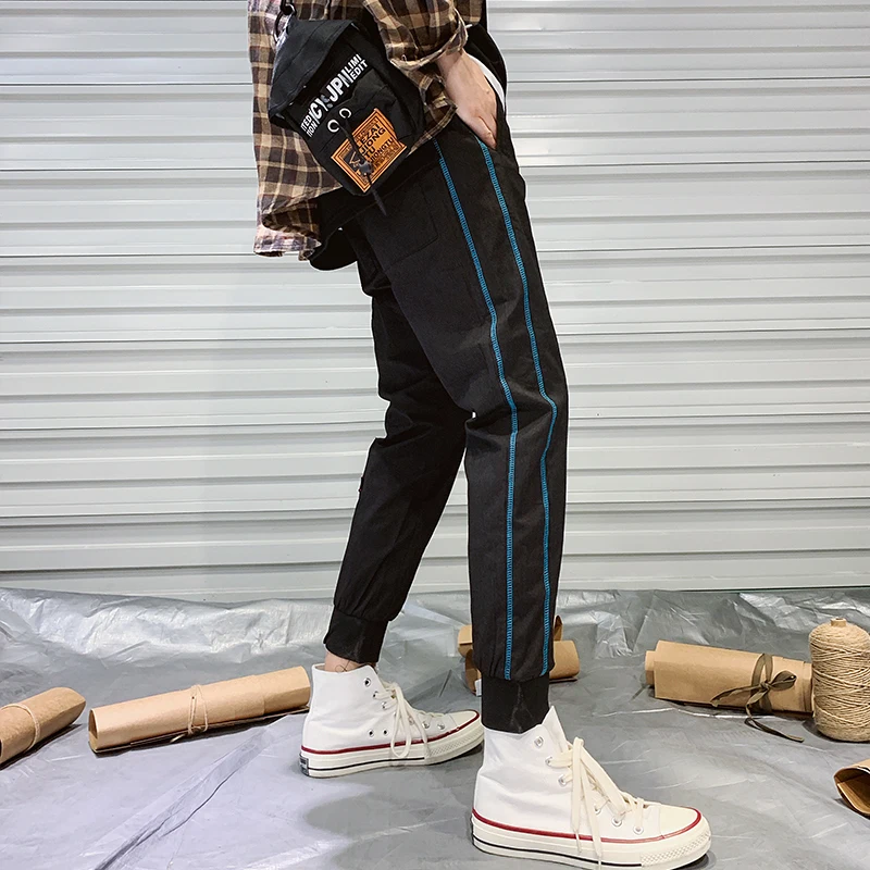 Джоггеры в стиле хип хоп 2019 мужские Брендовые повседневные хлопковые уличные