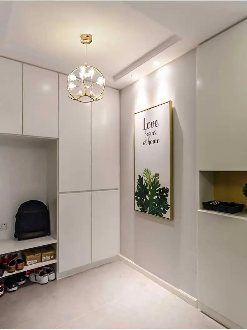 Heracleum люстра лампа скандинавского дизайна ветка дерева люстра домашняя кухня столовая Ресторан клетка для птиц светильник