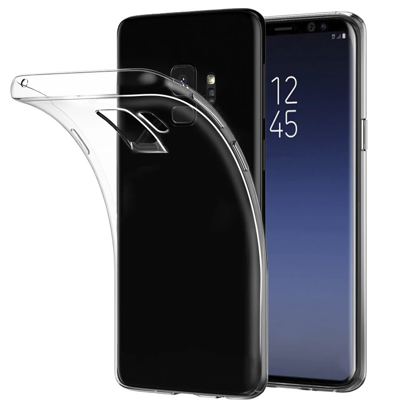 Clear TPU Мягкий ТПУ чехол для samsung Galaxy A8 космический силиконовый чехол для Galaxy A6 J4 J6 Plus J8 A7 A9 чехол для телефона s Coque capa - Цвет: Clear TPU