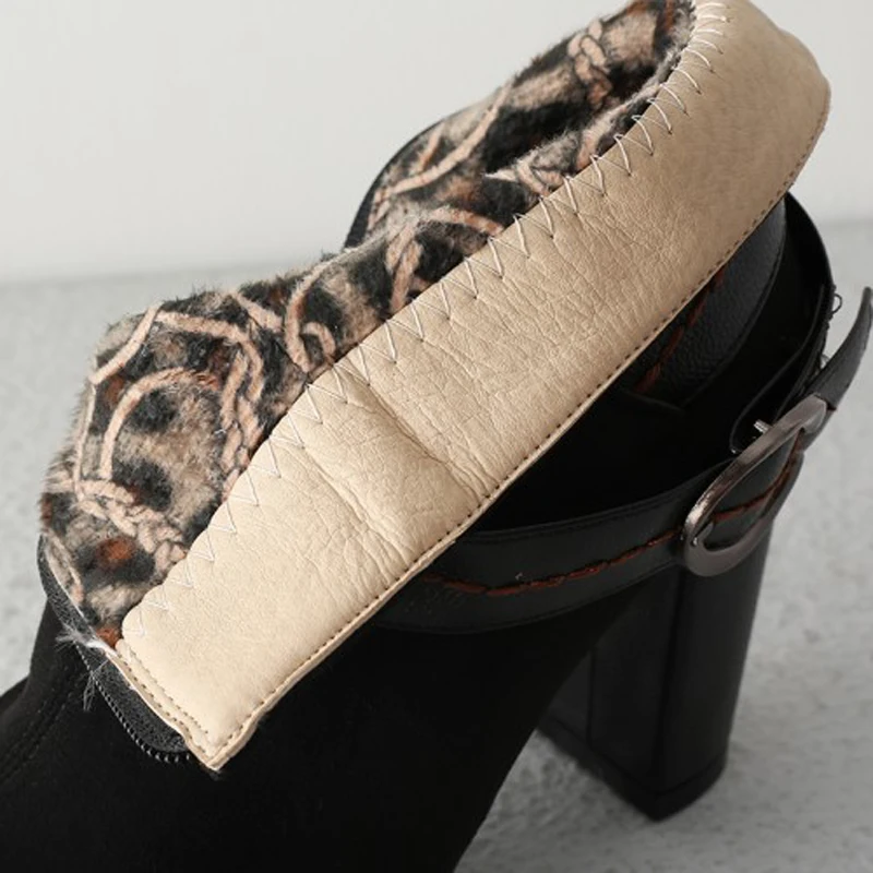 Женские ботинки на высоком каблуке коллекция 2019 года женские ботильоны из флока