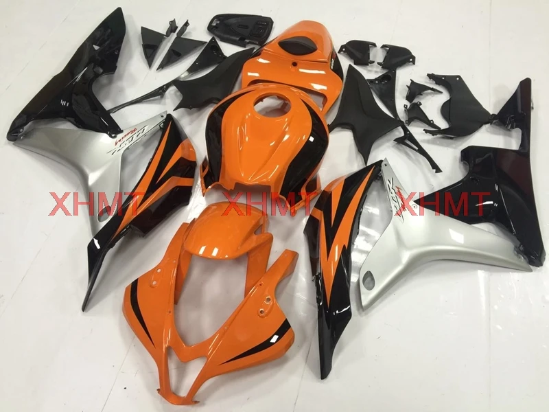 Обтекатель для CBR 600 RR 2007 2008 обтекатель мотоцикла 08 оранжевый серебристый черный