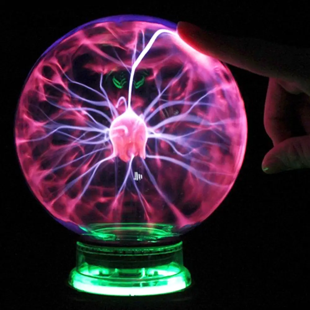 Magic Light Creative Beautiful Strange Plasma Ball 4 Inch Crystal Lightning Sphere Lamp Globe Decor | Лампы и освещение