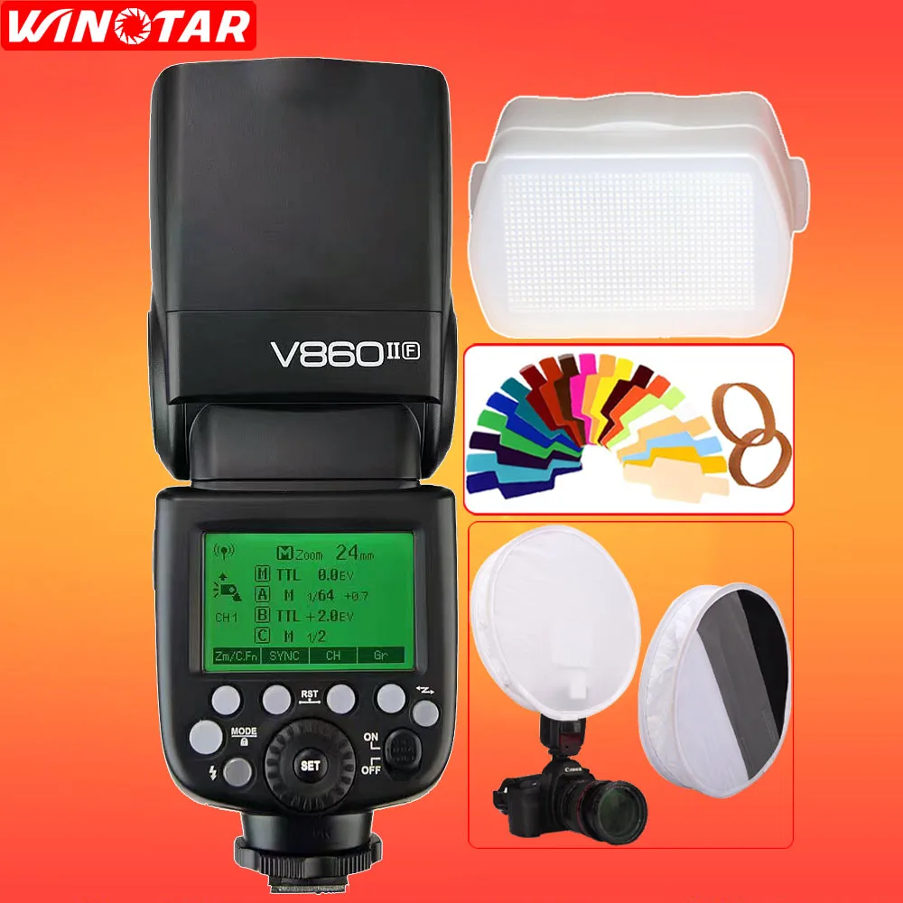 Godox Ving V860II V860II-C/N/S E-TTL HSS 1/8000 без батареи VB18 вспышка для Canon Nikon sony Olympus Panasonic Fuji - Цвет: V860IIO for Olympus