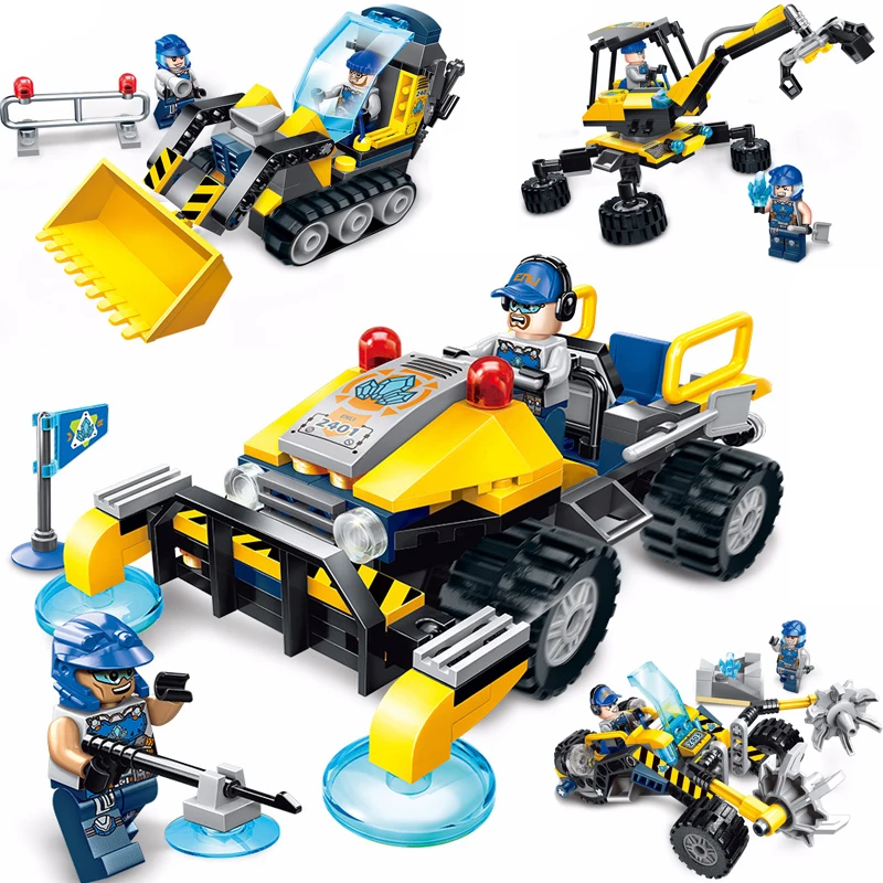 YETAA строительство автомобиля блок образования рок Sweeper строительные блоки модель