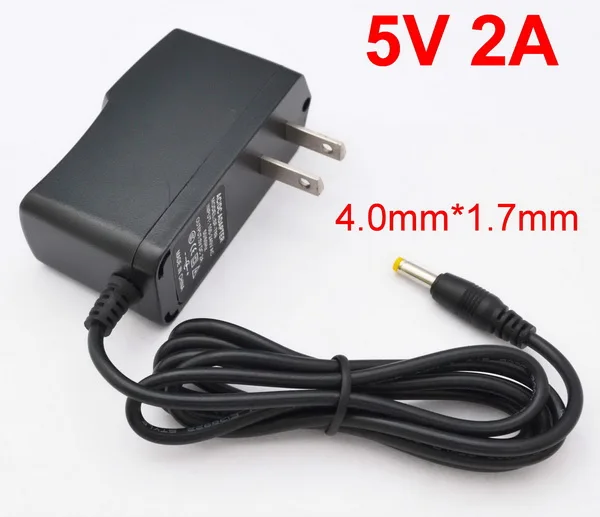 US plug 1 шт. высокое качество DC 5 В 2A и 2000 мА AC 100-240 В адаптер конвертер источник питания ЕС США Великобритания AU разъем DC 4,0 мм x 1,7 мм - Цвет: US plug