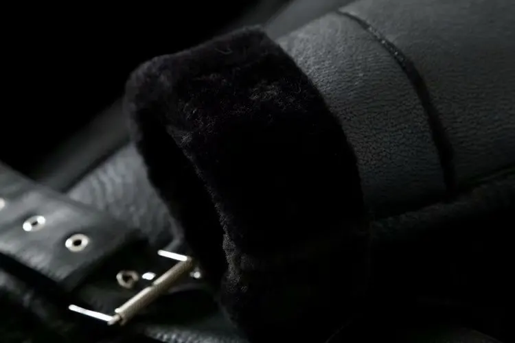 Fitaylor женская теплая искусственная мягкая кожаная куртка из шерсти ягнят Пальто