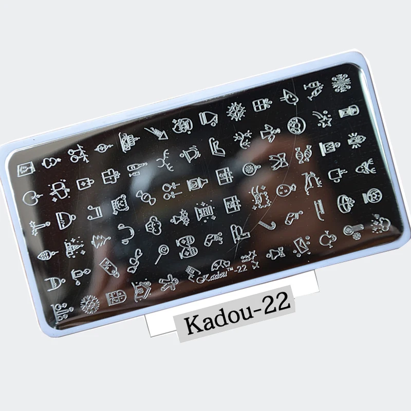 

Kadou-22 1 шт. 12,5*6,6 см качественные пластины для штамповки ногтей из нержавеющей стали изображения мультфильмов Штамповка ногтей маникюр шабло...