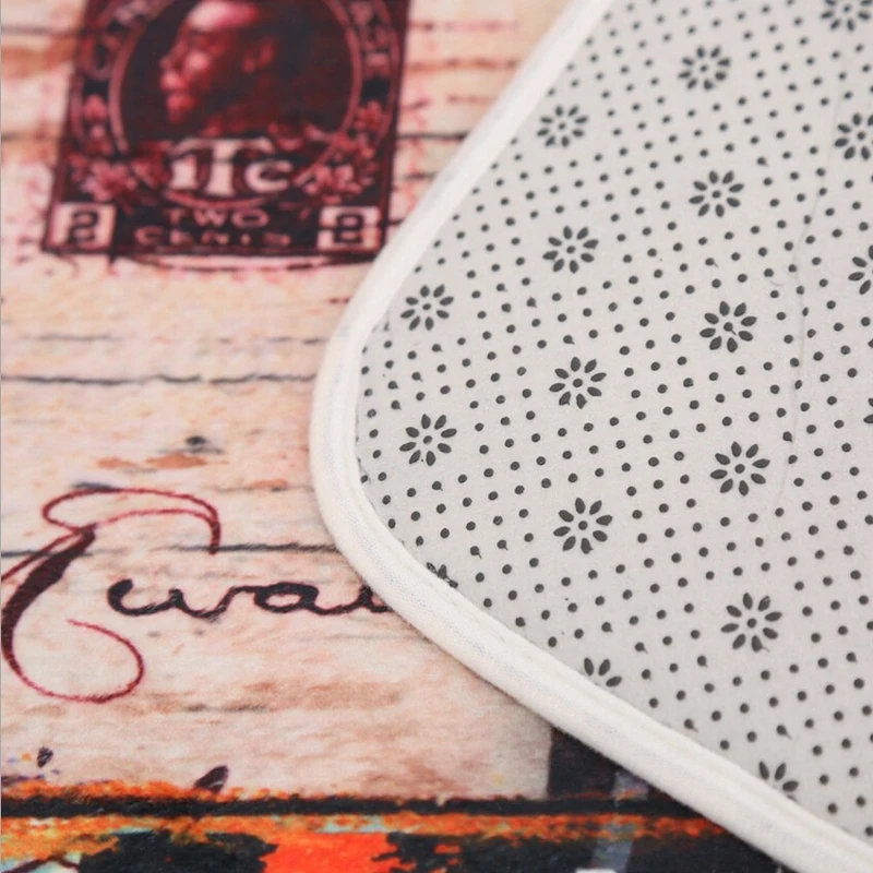 Мультяшный коврик в виде футбольного мяча регби Нескользящие Коврики для кухни