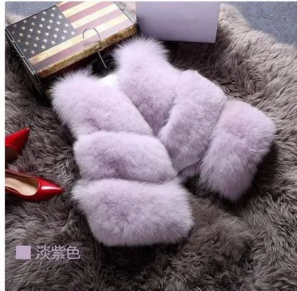 Меховой жилет брендовые новые женские короткие жилеты из искусственного меха