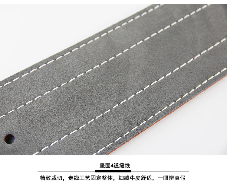 Genuine leather Weightlifting Belt Men Lumbar Protection Gym Fitness Training Squats Power lifting Back Belt