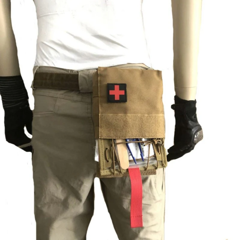 

Portable Tactical Medical First Aid Bag Pouch Multifunctional Waist Pack Survival Kit Camping Emergency Supplies Bag
