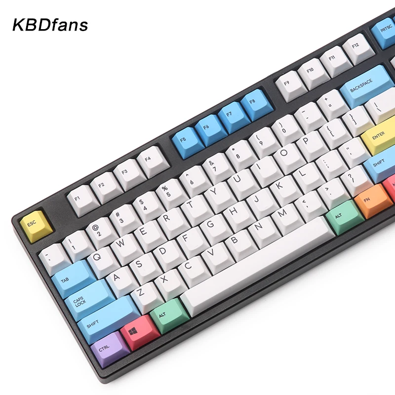 PBT Вишневый профиль Мел keycaps 123 клавиши для механической клавиатуры цвет keycap