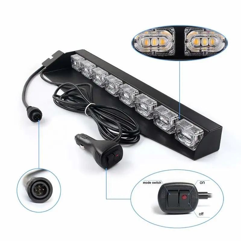 Mansuo желтый/белый светодиодный светильник бар козырек лобового стекла аварийный