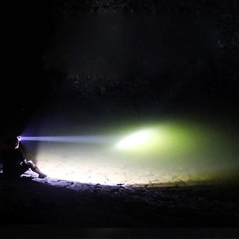 7LED super power headlight cree xml t6 headlamp red white usb waterproof fishing camping head torch use 18650 battery | Лампы и