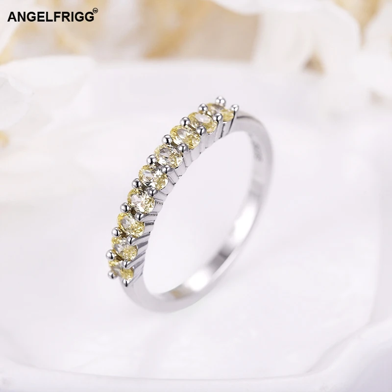 ANGELFRIGG 2019 обручальное кольцо на заказ кольца из стерлингового серебра 925 для