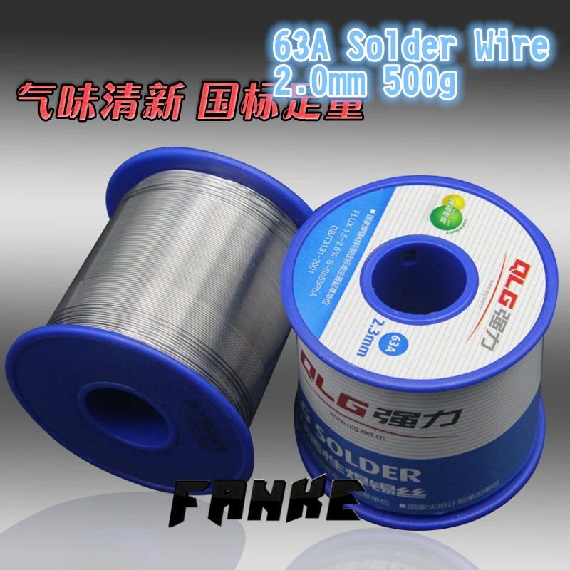 

500g/1pcs 63A 2.0mm Solder wire Melt Rosin Core Soldering Welding 55%Tin 45%Lead