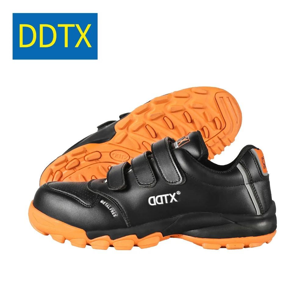 DDTX Safety Shoes Work Boots Men Composite Toe Anti-smash Lightweight Breathable Footwear EH Insulation Black |