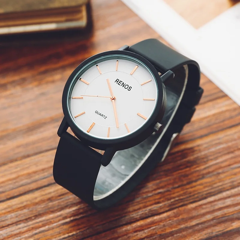 RENOS женские часы простые спортивные повседневные модные наручные с коробкой День