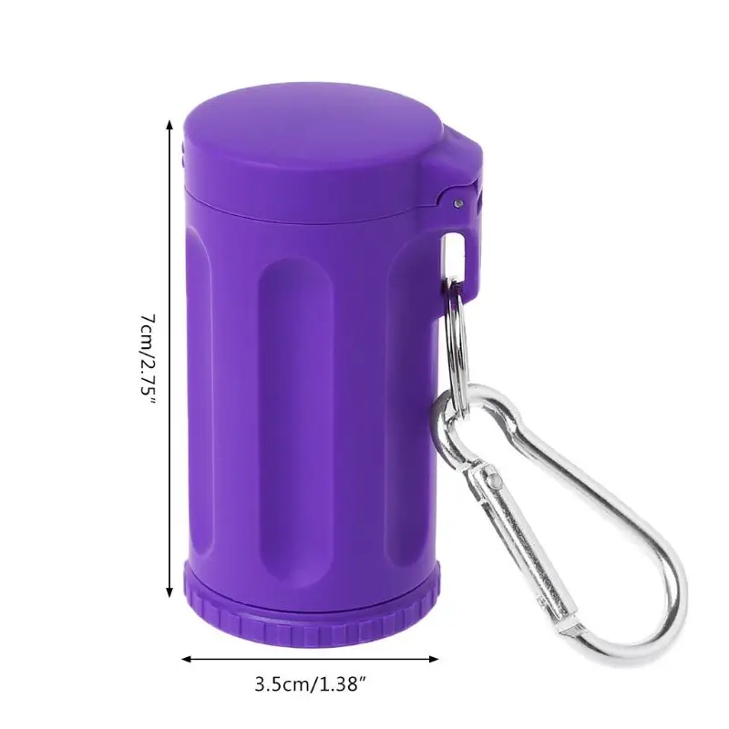 

Portable Outdoor Tools Mini Pocket Lid Ashtray Windproof Key-chain Outdoor Smoking Accessories