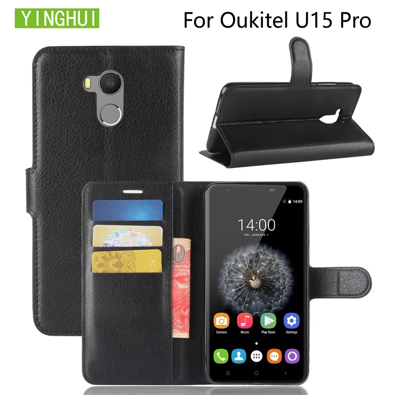 Чехол YINGHUI для Oukitel U15 pro кожаный чехол кошелек с подставкой чехлы флип s