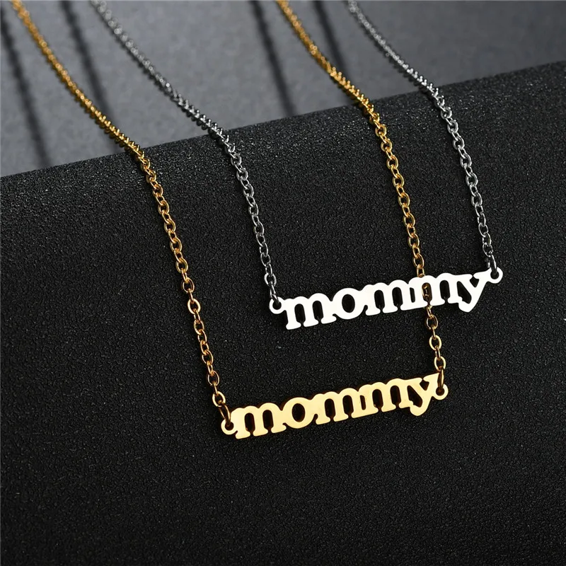Горячая Распродажа ювелирных изделий мамы мама подвеской в виде буквы Цепочки и