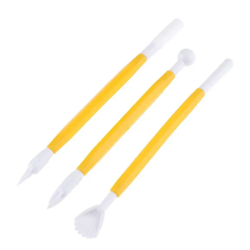 8 шт./компл. тиснение с двумя головками пластиковые инструменты для работы глиной