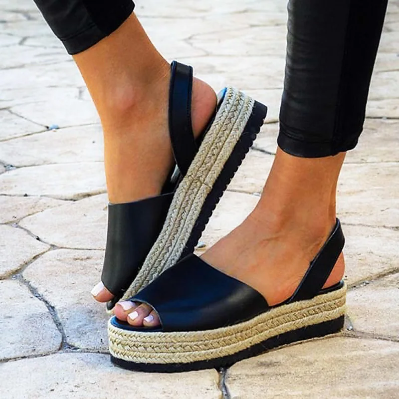 Женские сандалии на платформе и высоком каблуке женские слипоны шлепанцы
