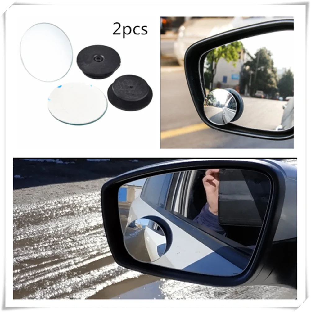 2pcs car motorcycle small round glass blind spot mirror parking assist for Toyota 4Runner Sienna Sequoia Prius GR Camry i-TRIL
