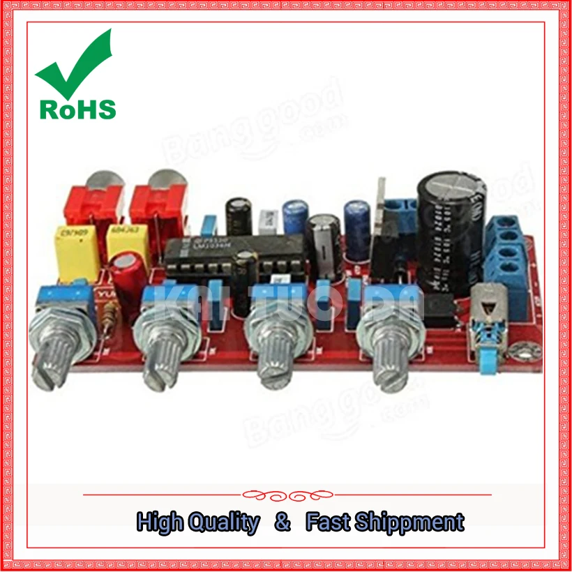 LM1036 модуль предварительного уровня тональной платы класса люкс
