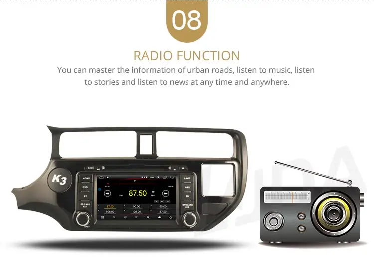 LJDA Android 10 автомобильный dvd-плеер для KIA Rio K3 2012 2013 gps навигация 2 Din Автомобильный радио мультимедиа wifi стерео ips RDS