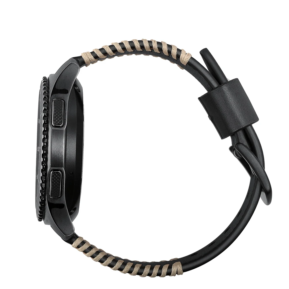 Ремешок спортивный из натуральной кожи для Samsung Gear S3 S 3 Frontier/Classic 22 мм | Электроника