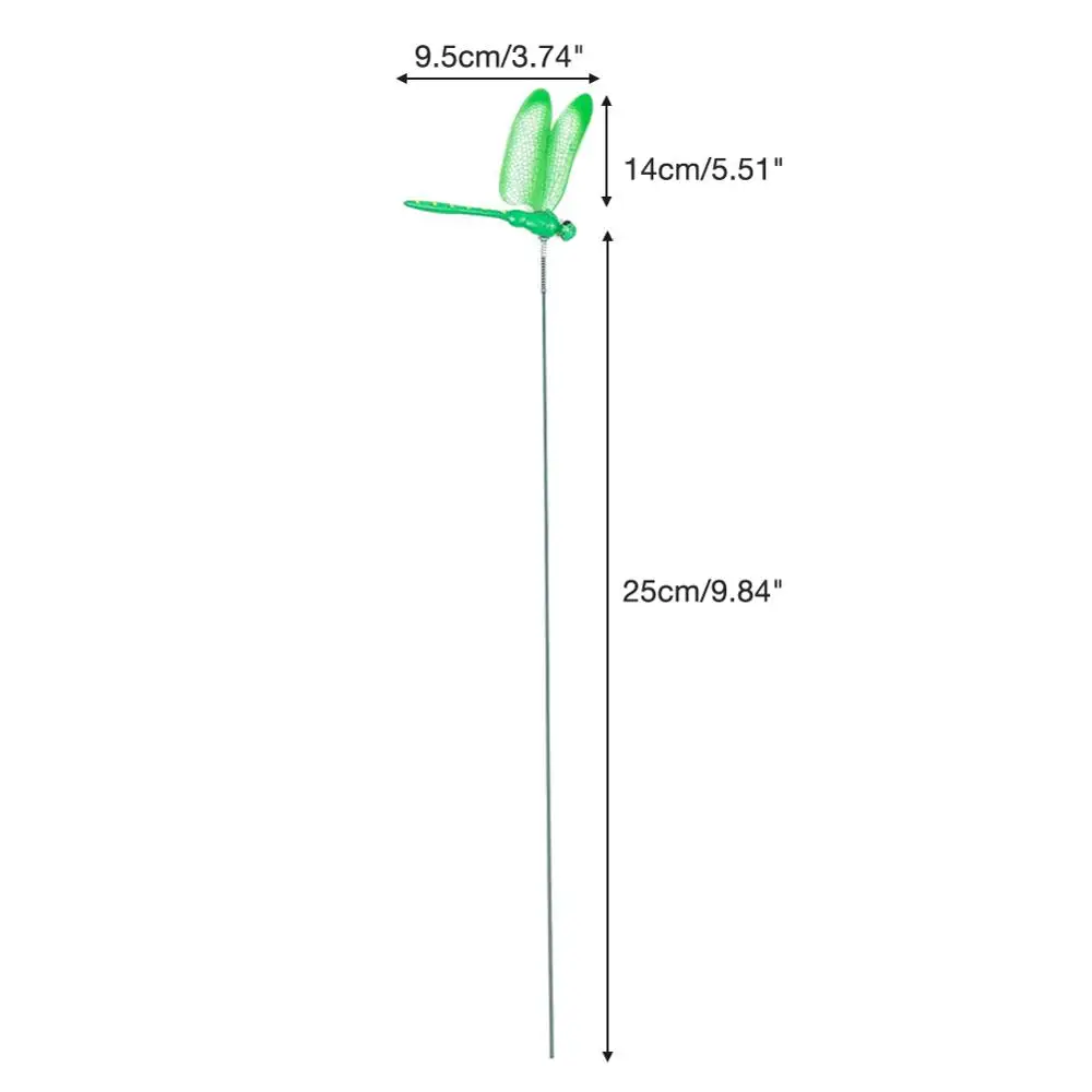5 шт. Стрекоза на палочке искусственная для сада Пластиковая Палочка двора
