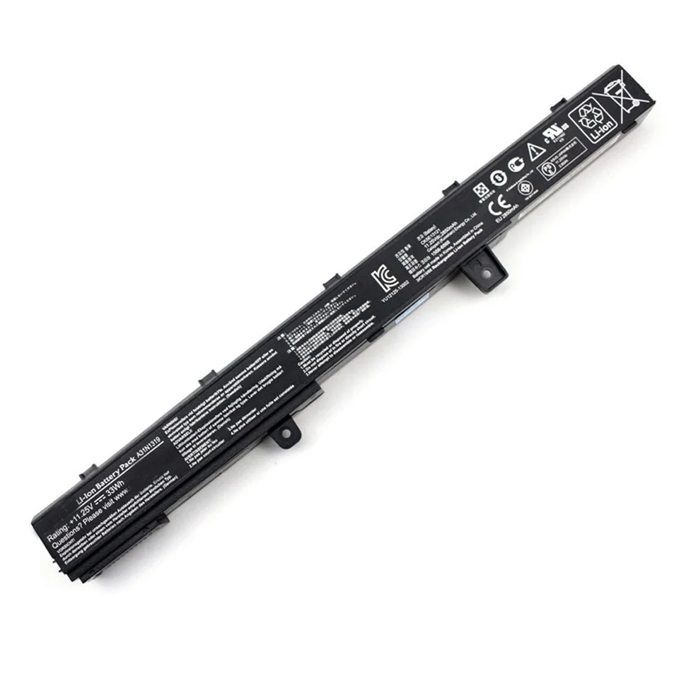 WEIYU Подлинная Аккумулятор A31N1319 для ASUS x451c X451CA X551C X551M D550 D550MF A41N1308 11 28 В 33WH batteria Акку |