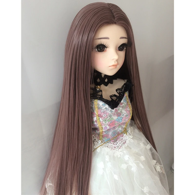 Cateleya BJD парик 1/3 1/4 1/6 1/8 куклы волосы длинные прямые волосы в середине боковых кромок