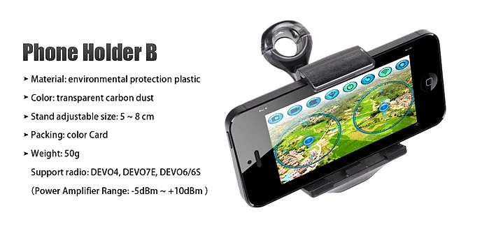 Бесплатная доставка Walkera держатель для телефона B Devo 4 6 6s 7E передатчик FPV | Игрушки