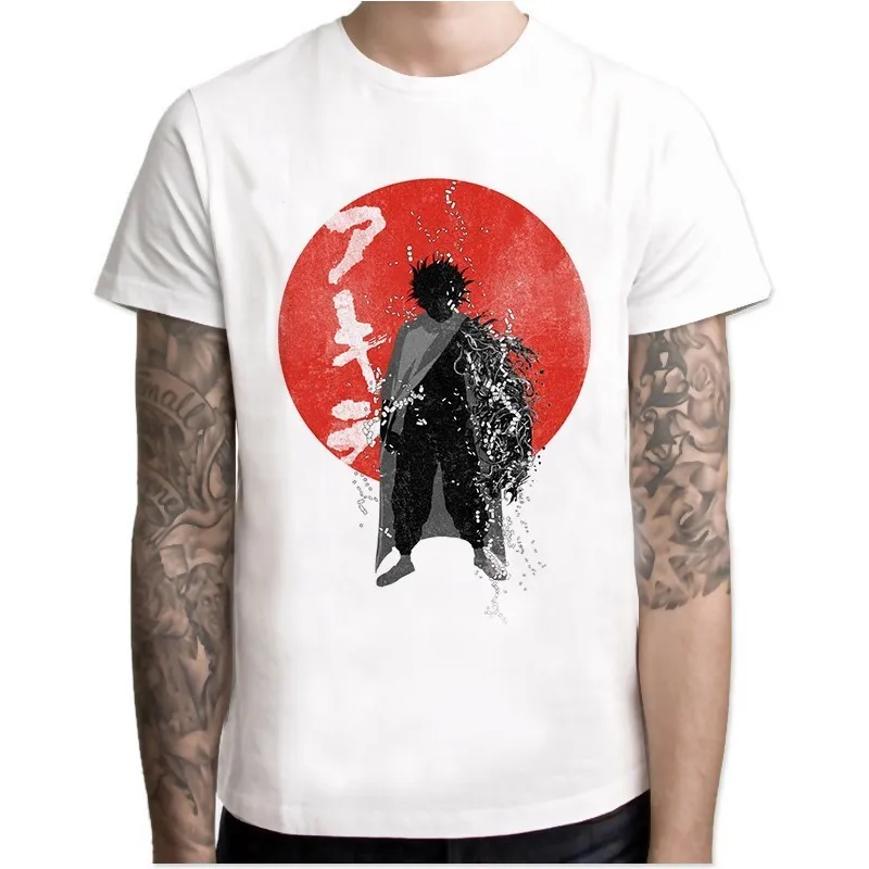 Футболка Akira Shotaro Kaneda Neo Tokyo streewear Мужская футболка с японским аниме принтом летняя