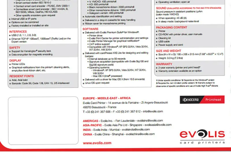 Высокое доверие Evolis Zenius принтер использовать R5F008S140 YMCKO ленты