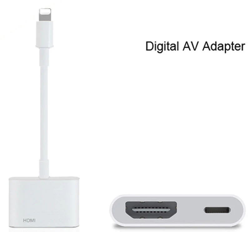 ABS/алюминиевый сплав цифровой AV HDMI адаптер 4 K Кабельный разъем USB до 1080 P HD для iPhone X/8 P/6/6 S/7/7 P/iPad Air/iPod
